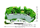 Wago 2016-7607 2-Leiter-Schutzleiter- Klemme,16 Mm