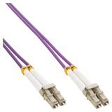 Cable Dúplex De Fibra Óptica Inline Lc/Lc 50/125?M Om4 1m