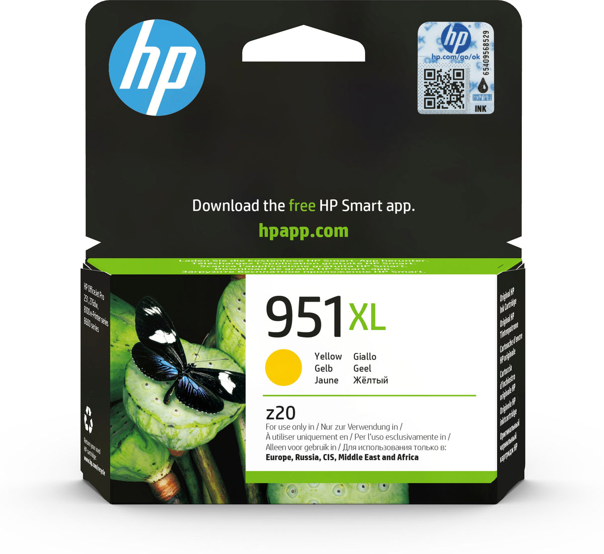 Hp Tinta Amarillo Officejet Pro 8100/8600 -Nº 951 Xl-
