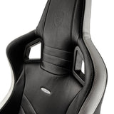 Noblechairs Epic Echtleder Gaming Silla - Negro Blanco Rojo