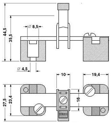 Phoenix 0423027 Akg 16 Gnye Anschlussklemme