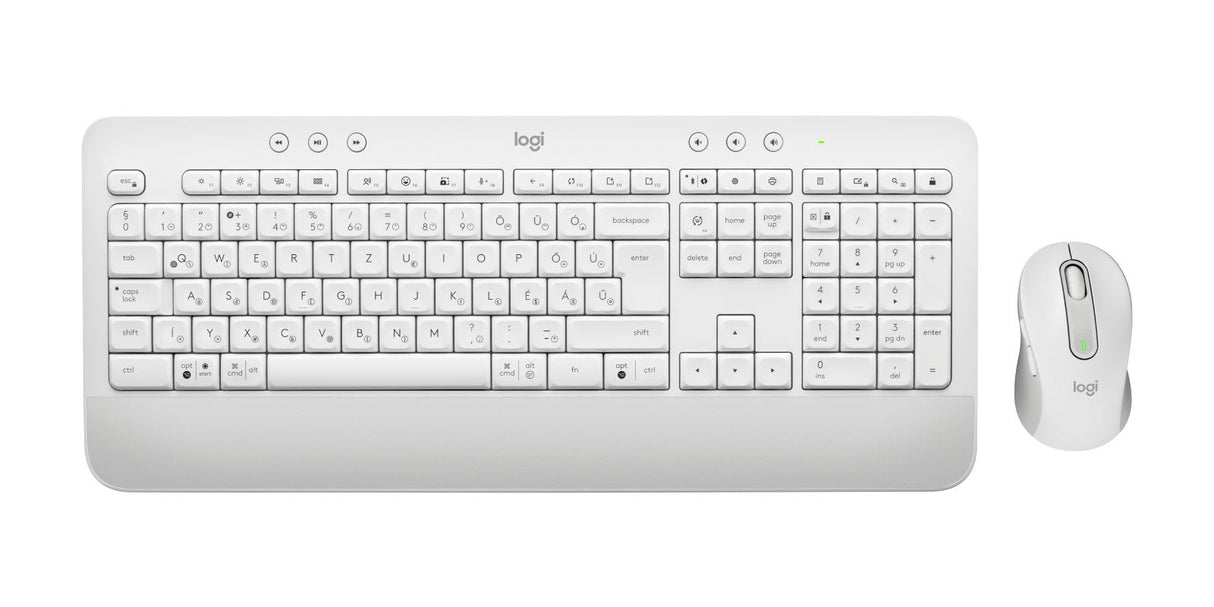 Logitech Signature Mk650 Combo For Business Juego De Teclado Y Ratón Inalámbrico Bluetooth Le Qwerty Húngaro Blanco Hueso