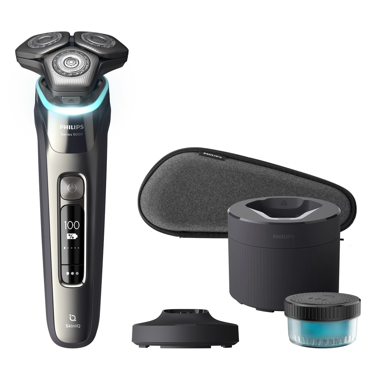 EAN 8720689018142 - Philips SHAVER Series 9000 S9974/55 afeitadora Máquina de afeitar de rotación Recortadora Cromo imagen 2