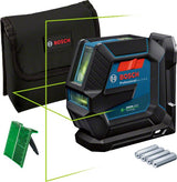 Bosch Professional Láser De Líneas Gll 2-15 G Professional, Láser De Líneas Cruzadas Azul/Negro, Líneas Láser Verdes 0601063w00