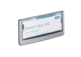 Letrero Puerta Durable Clcksign149x52.5 Pegado Tornillos Grafito
