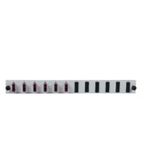 Efb Bestckte 12 Port Frontblende Mit 6 X Sc Duplex Kupplung Om4 Vertikal, Grau