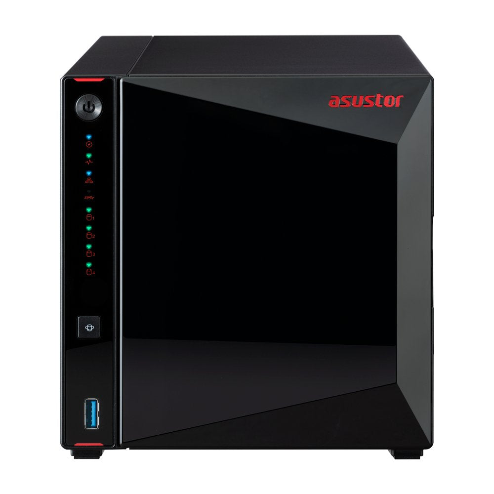 Servidor Nas Asustor  Nimbustor 4 As5304t 4 Bahias Celeron Quad Core J4105 1.5ghz 4gb Hdmi 2.0 Spdif 2x 2.5 Gbe  Usab 3.2 ,Raid 0,1 Jbod Sata 6gb