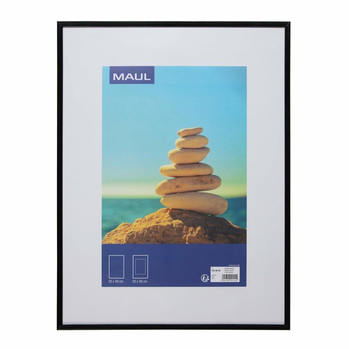 Maul Bilderrahmen Maulart Kunmmoff, 30 X 40 Cm, Negro
