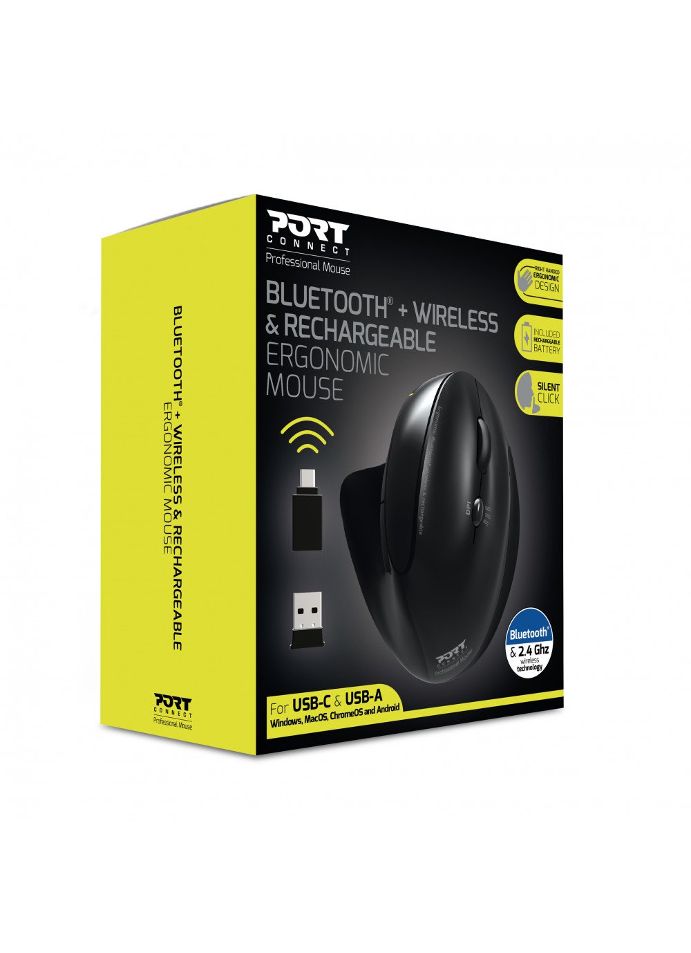 EAN 3567042030176 - Port Designs 900706-BT ratón Oficina mano derecha RF Wireless + Bluetooth Óptico 1600 DPI imagen 11