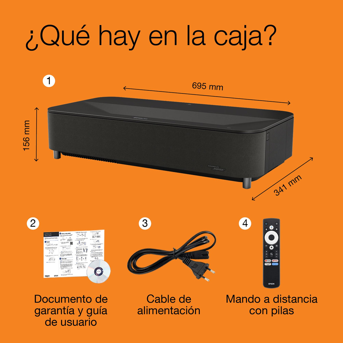 EAN 8715946744681 - Epson EH-LS970B 4000 lúmenes ANSI 3LCD UHD 4K (3840x2160) imagen 2