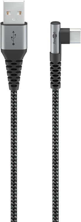 EAN 4040849646560 - Goobay 64656 cable USB USB 2.0 1 m USB C USB A Negro, Gris imagen 1