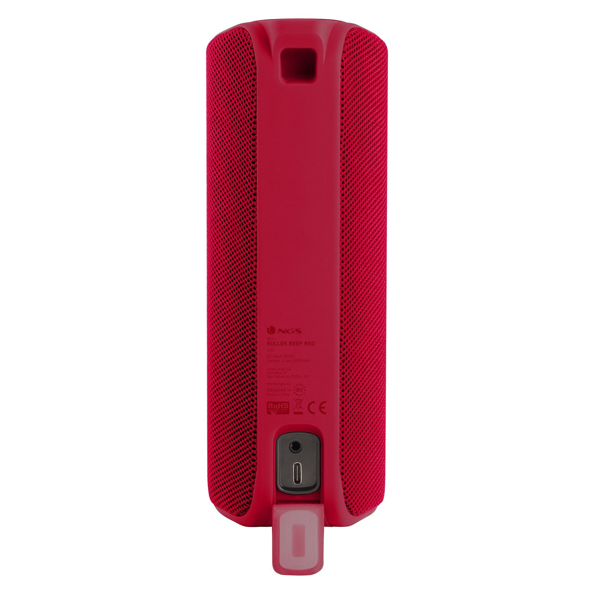 Altavoz Con Bluetooth Ngs Roller Reef 20w 2.0 Rojo
