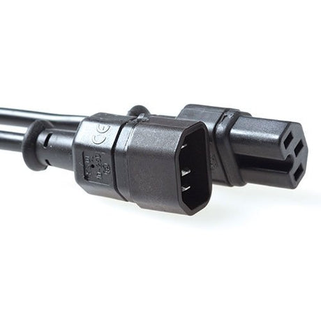 EAN 8716065025736 - ACT AK5233 cable de transmisión Negro 1,2 m C14 acoplador C15 acoplador imagen 1