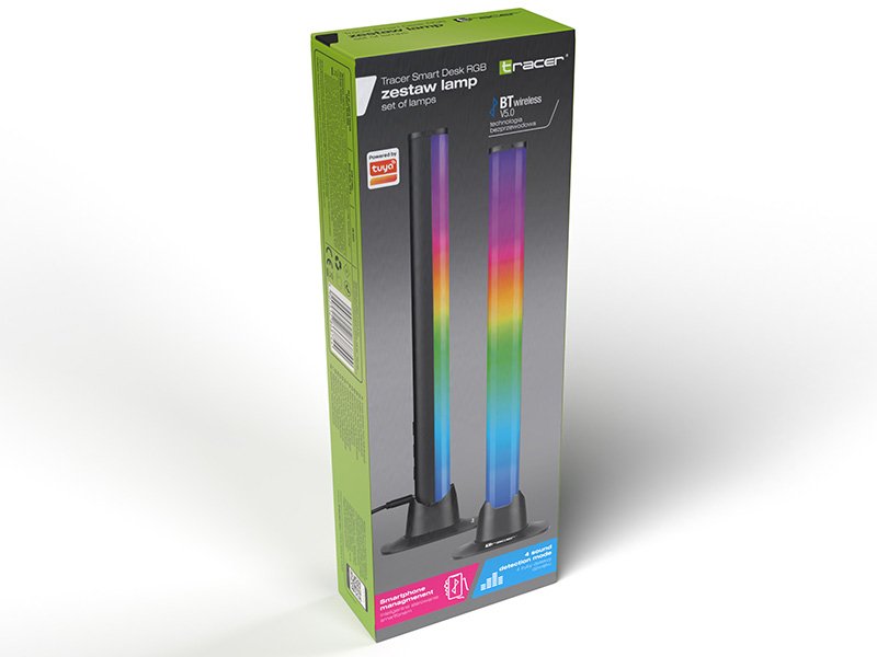 Tracer Set Of Lamps Smart Desk Rgb Tuya App Lámpara De Mesa Inteligente Negro Bluetooth
