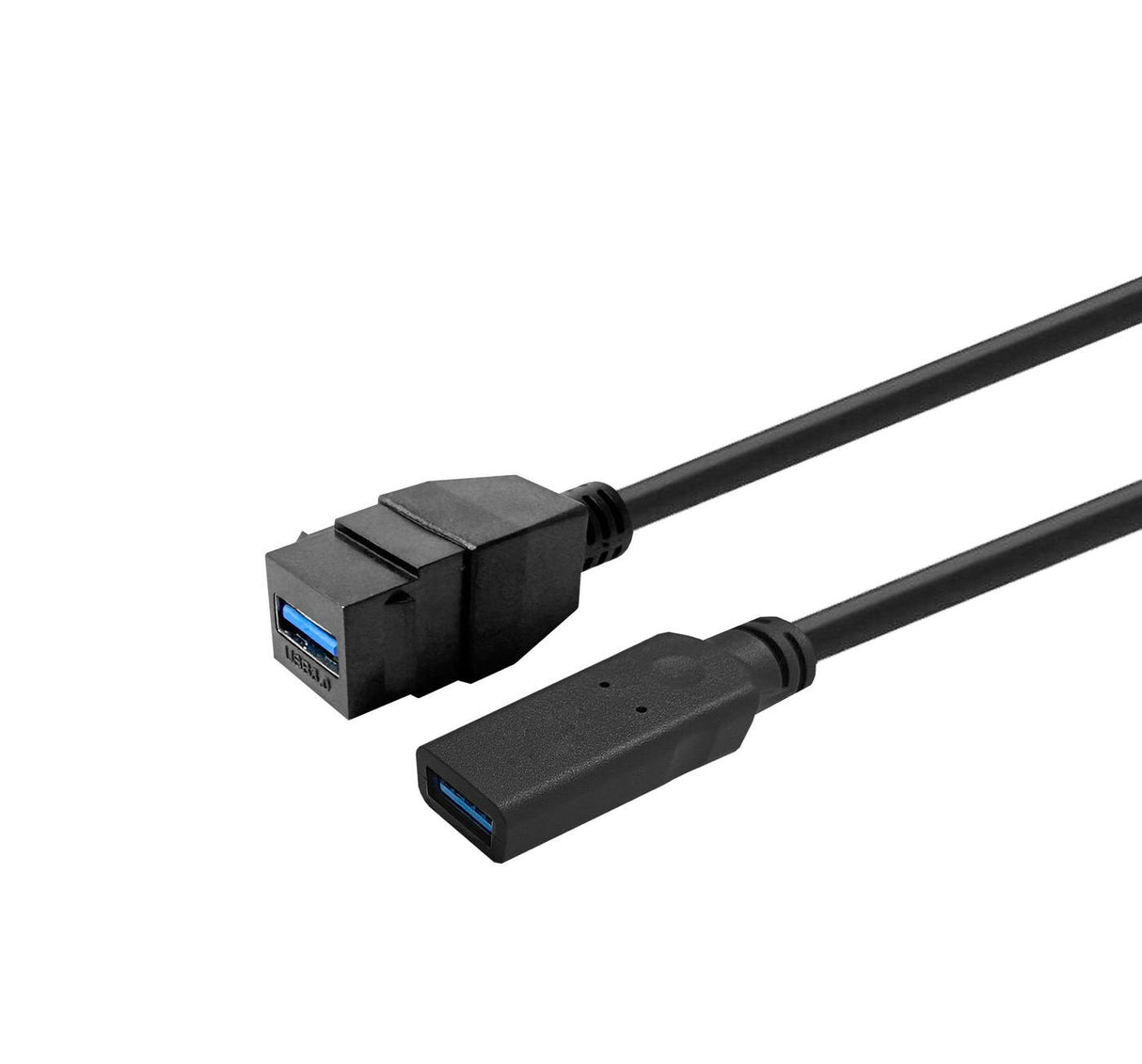 Keystone Black Usb3,0  A-Female To Usb3,0 A-Male