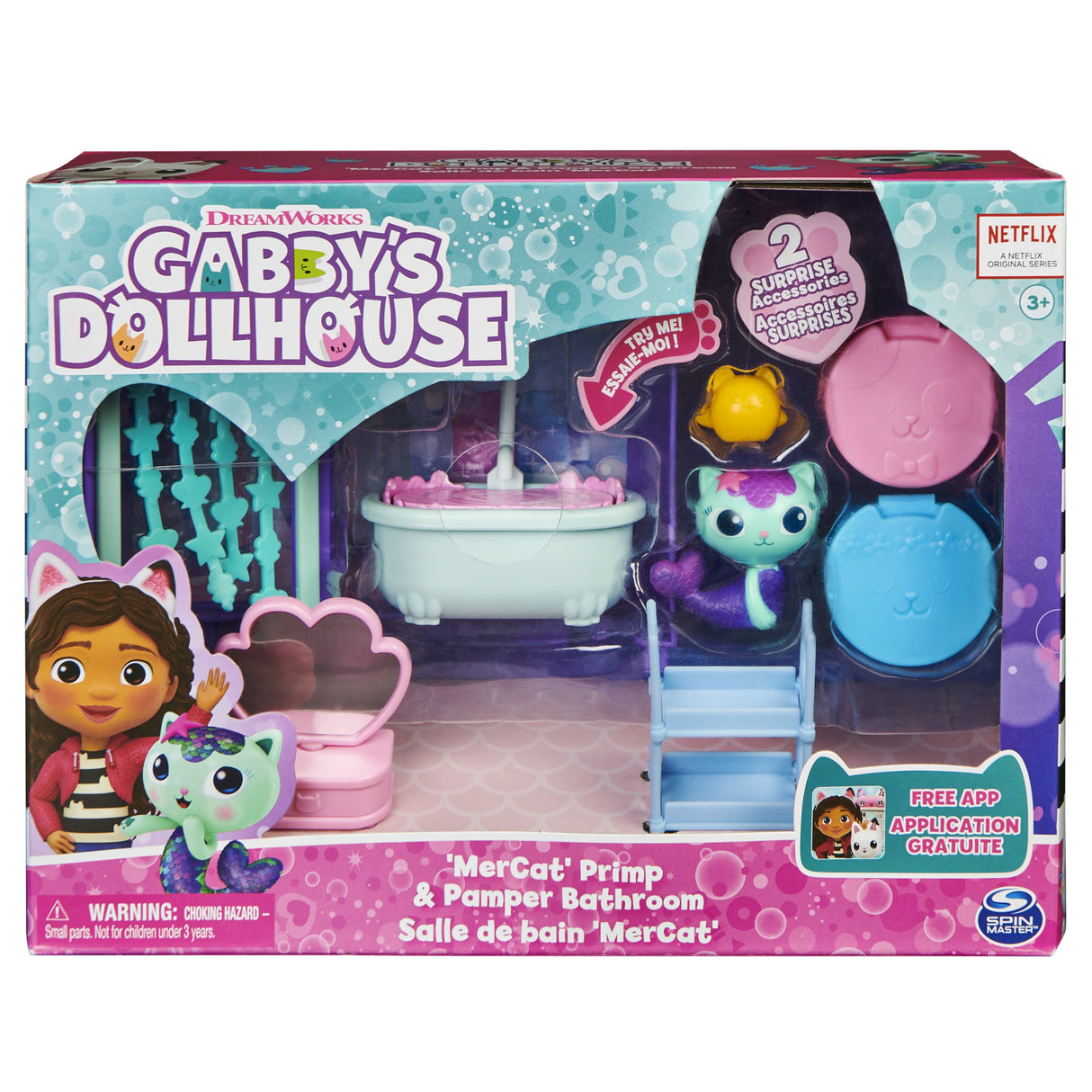 EAN 0778988374108 - Gabby's Dollhouse 6062036 accesorio para casa de muñecas Cuarto de baño para casa de muñecas imagen 9
