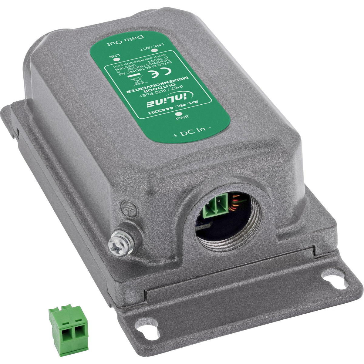 Convertidor De Medios Inline® Poe+ Para Exteriores Ip67 Ik10 1 Gb/S Rj45 Sfp  Inline®