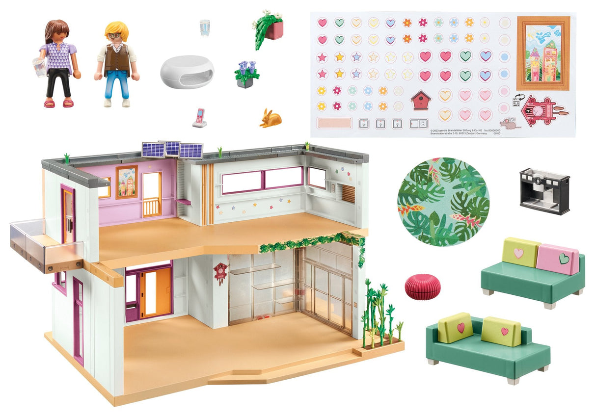 Playmobil 71607 My Life Casa Con Jardín De Invierno, Juguete De Construcción 71607