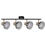 Activejet Lisa Lampara De Pared De Techo Doble Negra Y Dorada E14 Lámpara De Pared Para Sala De Estar