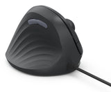 Hama Ecm-500l Raton Optico Vertical Para Zurdos 1800dpi - Cable 180cm - Ergonomico - Silencioso - 7 Botones -