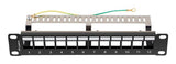 EAN 5901969441789 - Lanberg patch panel blank 12 port 1U 10 ftp for keystone modules black v2 imagen 4