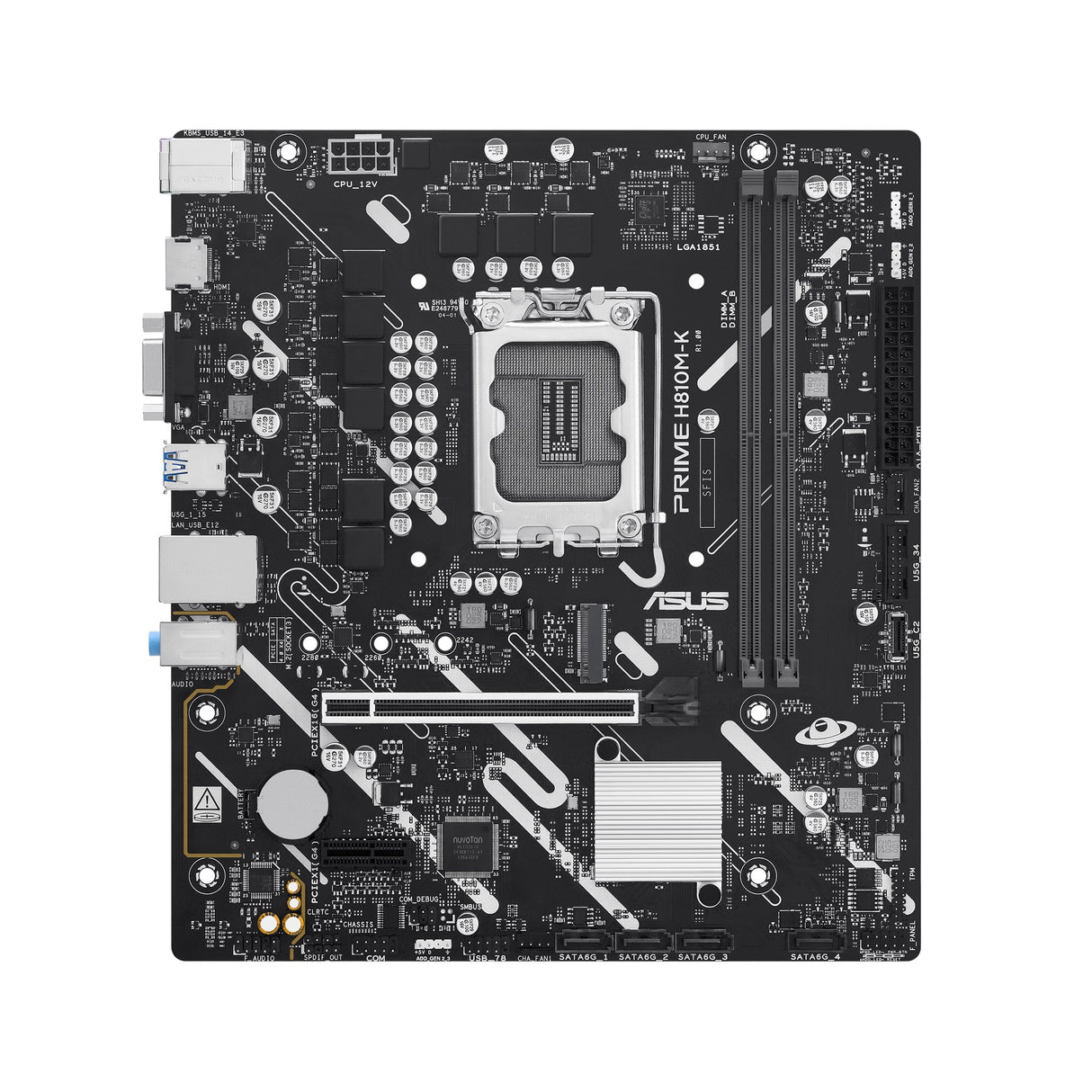 Asus Prime H810m-K-Matx Mainboard Sockel 1851 Hdmi Vga