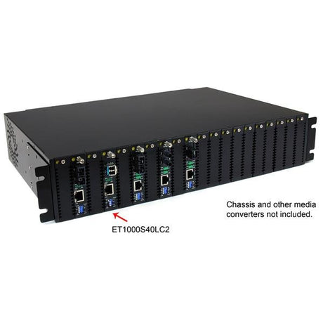 EAN 0065030846066 - StarTech.com ET1000S40LC2 convertidor de medio 2000 Mbit/s 1310 nm Negro imagen 4