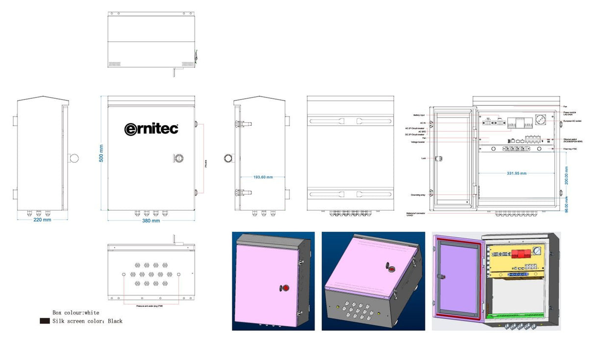EAN 5715063643341 - Ernitec ELECTRA-M10-OUTDOOR-UPS switch Gestionado L2 Gigabit Ethernet (10/100/1000) Energía sobre Etherne imagen 2