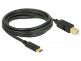 EAN 4043619836666 - DeLOCK 83666 cable USB USB 2.0 3 m USB C USB B 0,48 Gbit/s Negro imagen 1