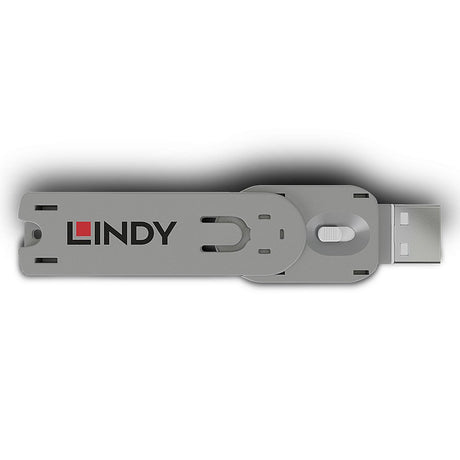 EAN 4002888406246 - Lindy 40624 bloqueador de puerto Llave de bloqueador de puerto USB tipo A Blanco Acrilonitrilo butadieno  imagen 2