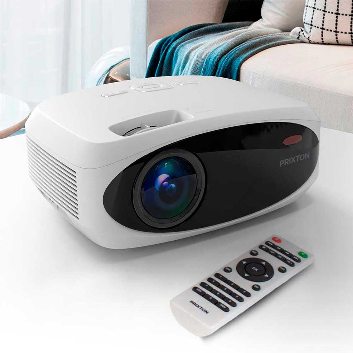 Proyector Prixton Picasso P50 Wifi 2xhdmi Usb Tf Jack Av In 260 Ansi Lumen Full Hd Contraste 3000:1 Pantalla De Tela De 100
