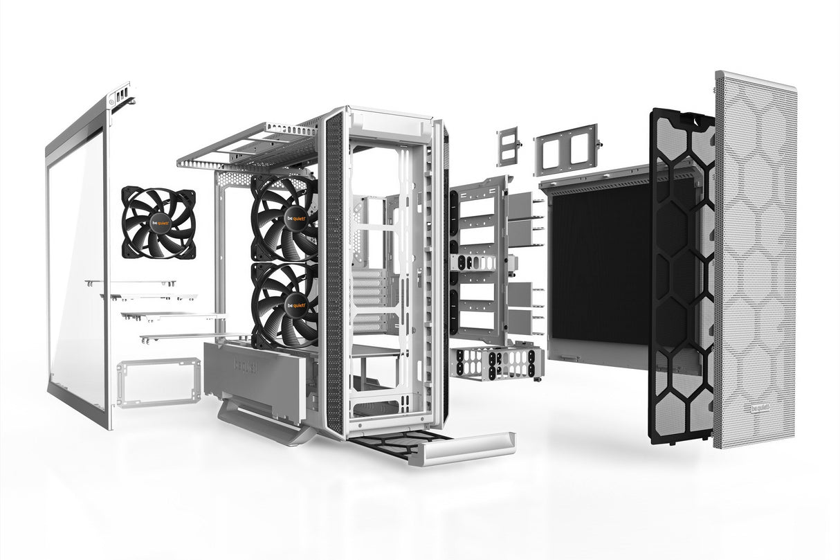 Caja Pc Be Quiet! Silent Base 802 Window  3 Ventiladores 140mm/Lateral Cristal/Insonorizada Bgw40