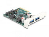 Delock Pci Express X4 A 2 X Extern Usb 10 Gbps Typ-A Hembra