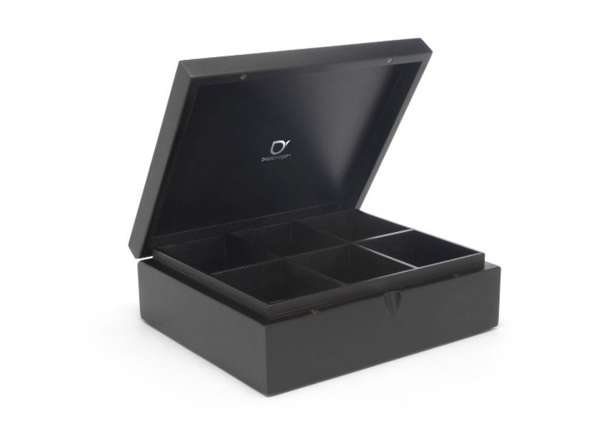 Bredemeijer Caja Para Bolsitas De Té Con 6 Compartimentos, Negro 184006