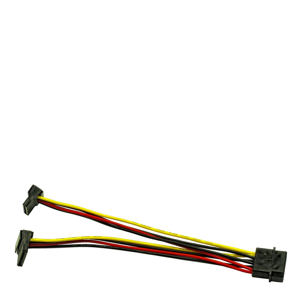 Inter-Tech Adapter 1x Molex -> 2x Sata Power 90° 0,15m