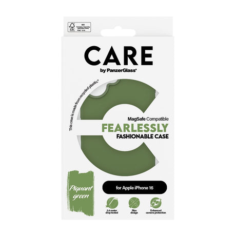EAN 5715685004513 - PanzerGlass CARE™ by ® Case Green w. MagSafe iPhone 16 funda para teléfono móvil Verde imagen 3