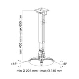 Cilling Projector Mount 43-65cm 20kg