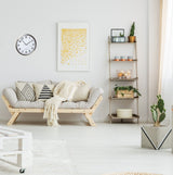 Tfa Dostmann Reloj De Pared Controlado Por Radio Con Marco De Acero Inoxidable Blanco (L) 305 X (B) 43 X (H) 305 Mm