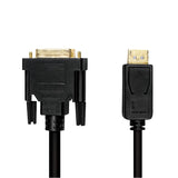 Logilink Cv0130 Adaptador De Cable Displayport Dvi Negro