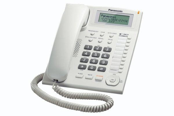 Teléfono Sobremesa Panasonic Kx-Ts880exw Lcd Blanco