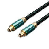 Vention Cotton Braided Optical Cabl Fiber Audio Cable 1.5m Green Cop