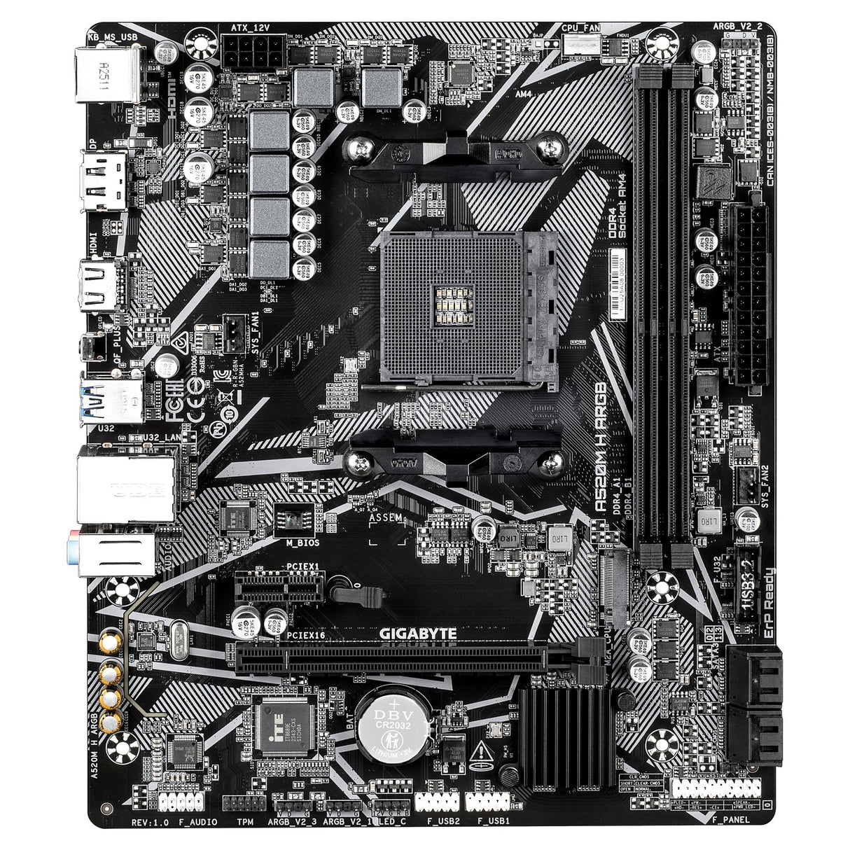 Placa Base Gigabyte A520m H Argb Am4 1xhdmi A520m H Argb