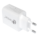 Cargador Pared/Viaje Usb-C/Pd + Usb-A 20w Blanco Leotec Leotec Cargador 20w Carga Rapida 1 Usb-C Pd + 1 Usb-A Blanco (Compatible Con Apple Y Samsung)