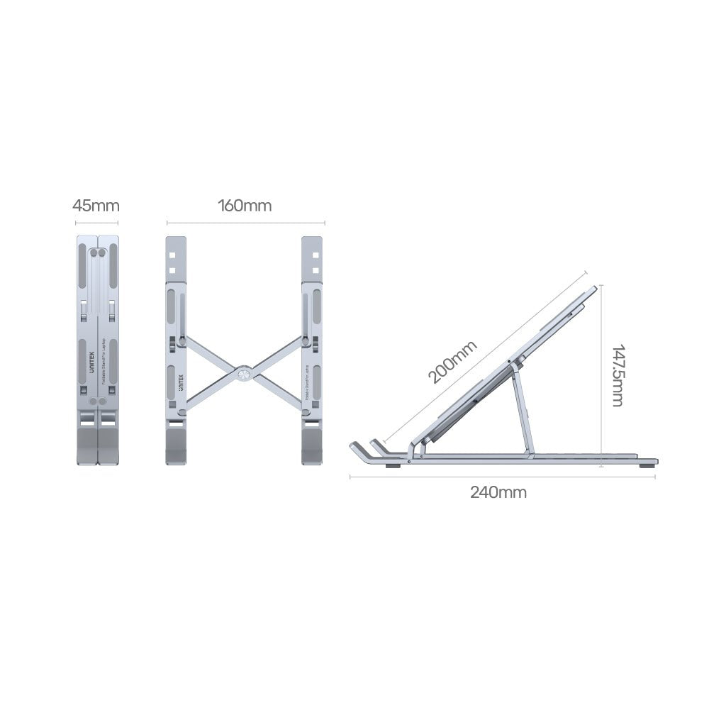 Unitek Stand Pod Notebook Aluminium
