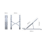 Unitek Stand Pod Notebook Aluminium