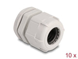 Delock 60656 Prensacables M25 10 Piezas Gris
