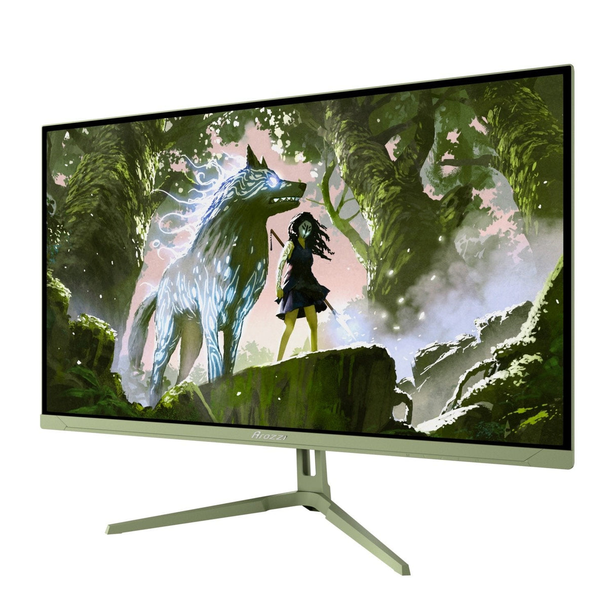 Arozzi Nova 27" Ips, 180hz, Computer Monitor - Forest Green