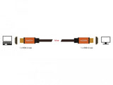 EAN 4043619857265 - DeLOCK 85726 cable HDMI 0,5 m HDMI tipo A (Estándar) Negro, Oro imagen 4