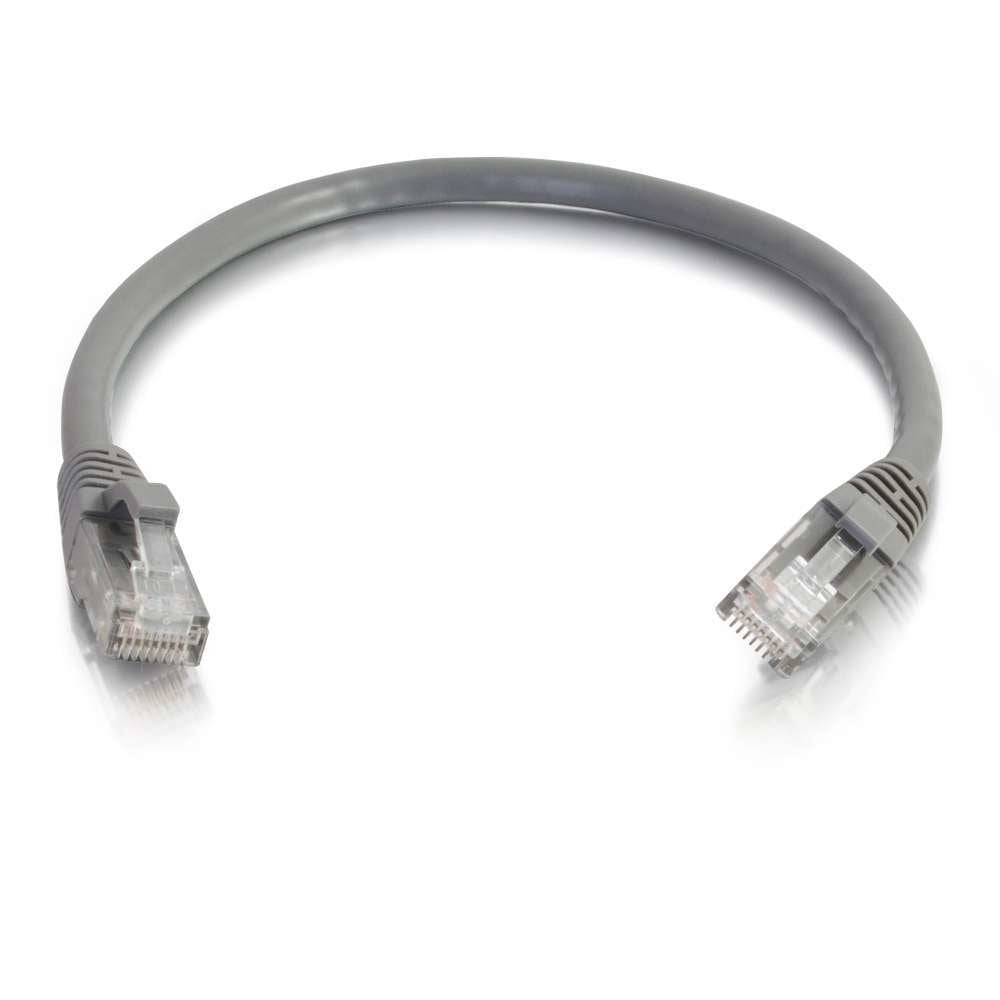 Cable C2g De Conexión De Red De 0,5 M Cat5e Sin Blindaje Y Con Funda (Utp), Color Gris