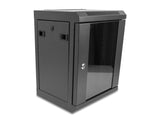 Delock 43418 Gabinete De Red De 10" Con Puerta De Vidrio 8u Negro